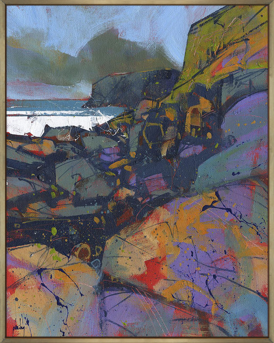 Morfa Cove Rocks Wall Art