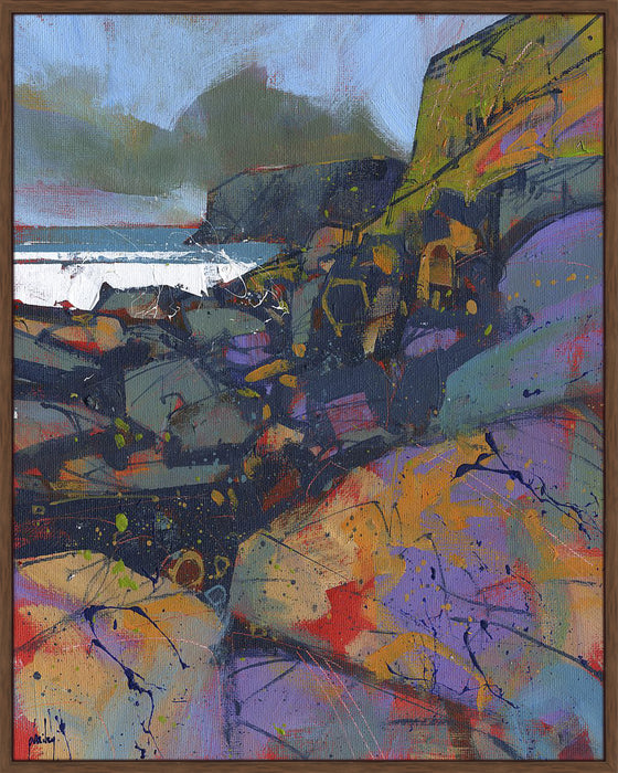 Morfa Cove Rocks Wall Art