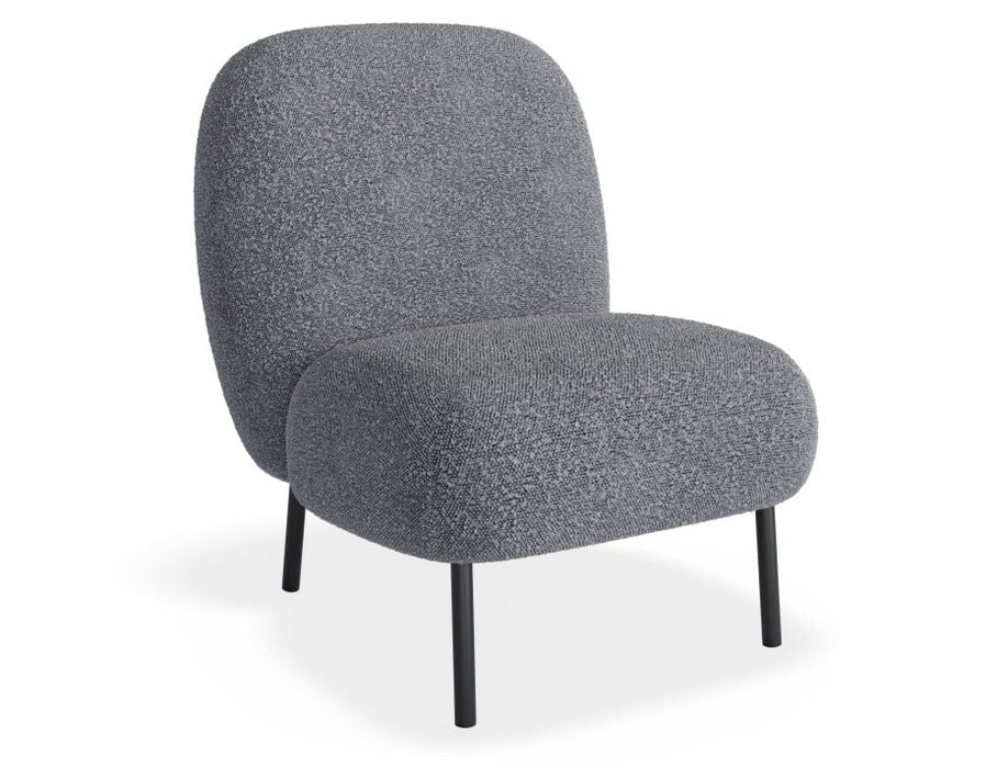 Moulon Lounge Chair - Elephant Boucle - Brushed Matt Gold Legs