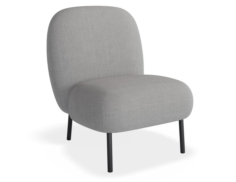 Moulon Lounge Chair - Cloud Grey - Brushed Matt Bronze Legs