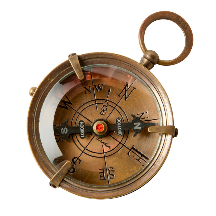 Box Compass - Brass