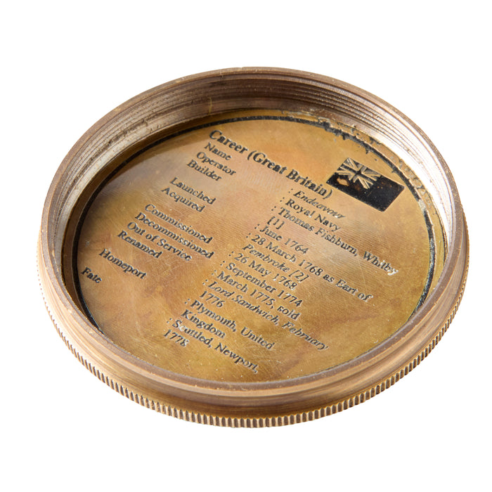 Endeavour Compass - Brass