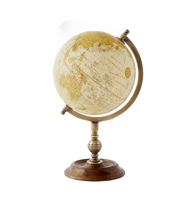 Discovery Globe, Blue - Brass
