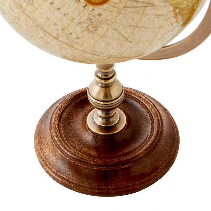 Discovery Globe, Blue - Brass