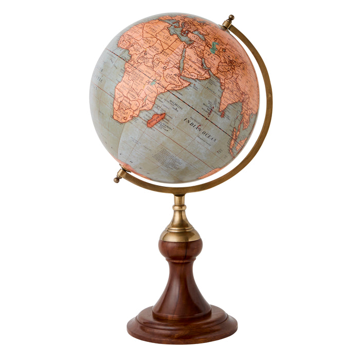 Pioneer Globe 30cm, Blue - Brass