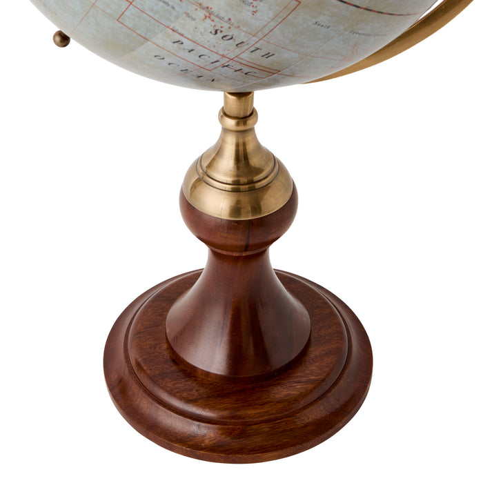 Pioneer Globe 30cm, Blue - Brass