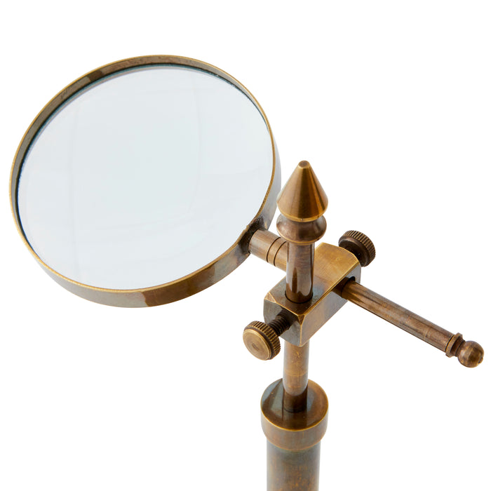 Darwin Desk Magnifier - Brass