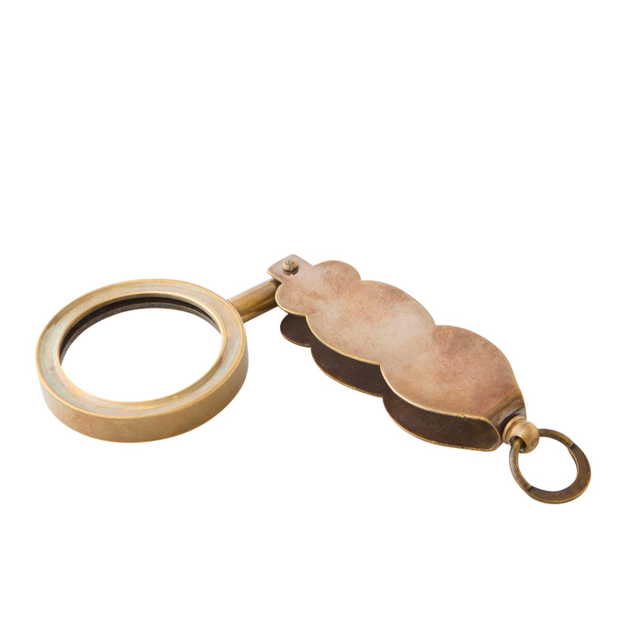Folding Magnifier - Brass