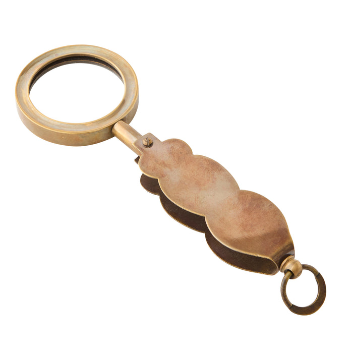 Folding Magnifier - Brass