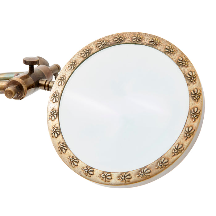 Ornate Magnifier on Stand - Brass