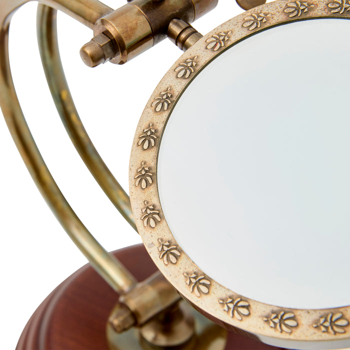 Ornate Magnifier on Stand - Brass