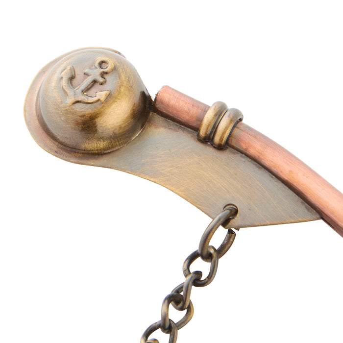 Call of the Bosun Keyring - Brass