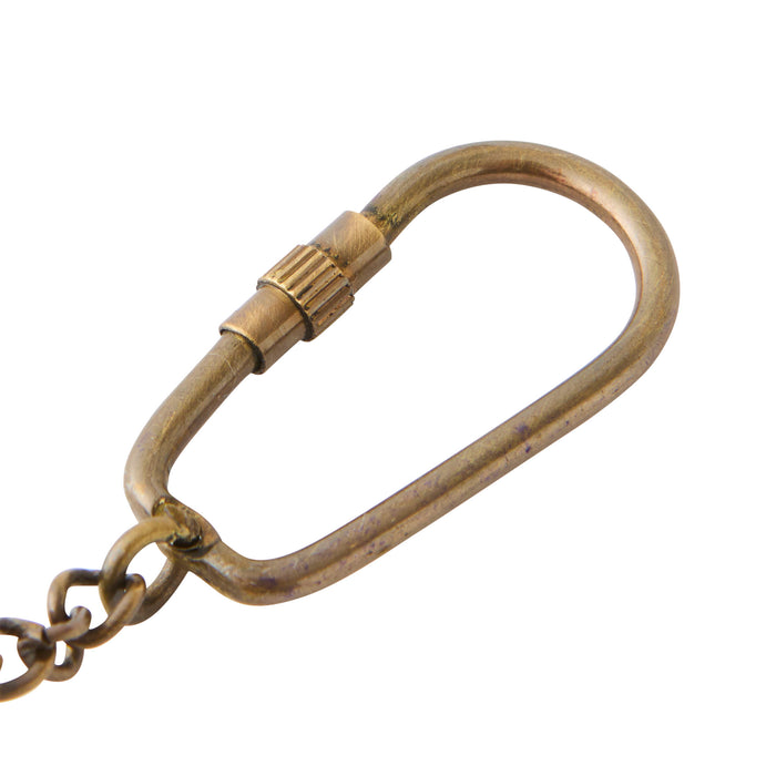 Plane Keyring - Brass