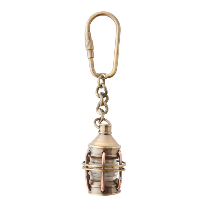 Lantern Keyring - Brass
