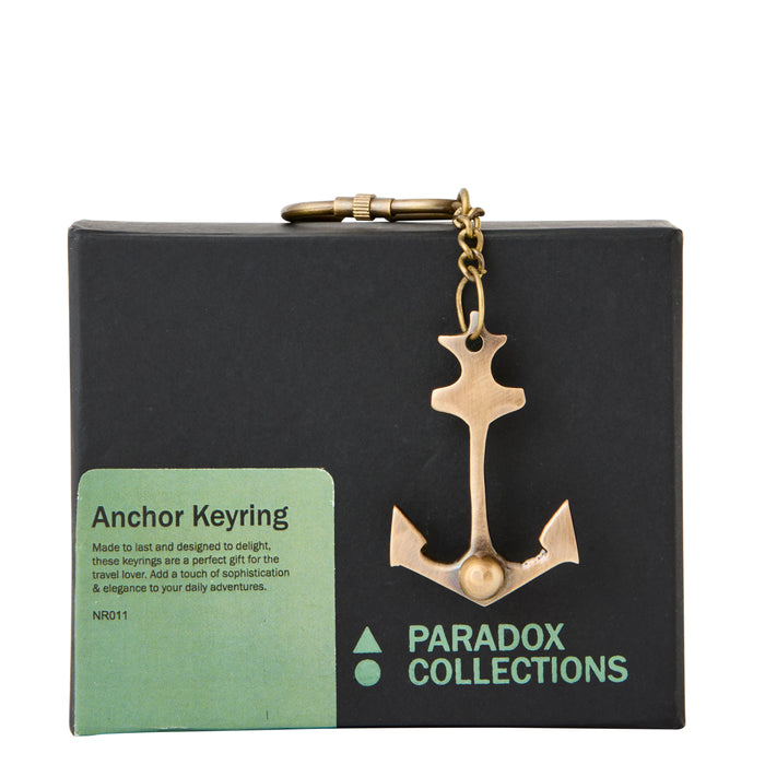 Anchor Keyring - Brass