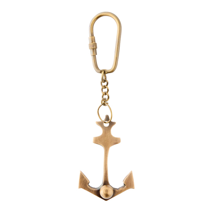 Anchor Keyring - Brass