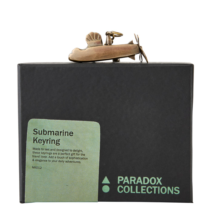 Submarine Keyring - Brass