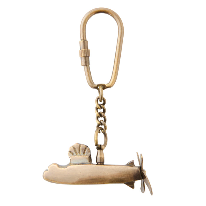Submarine Keyring - Brass