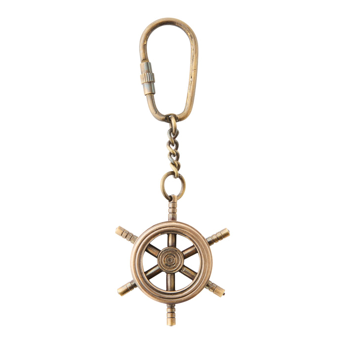 Helm Keyring - Brass