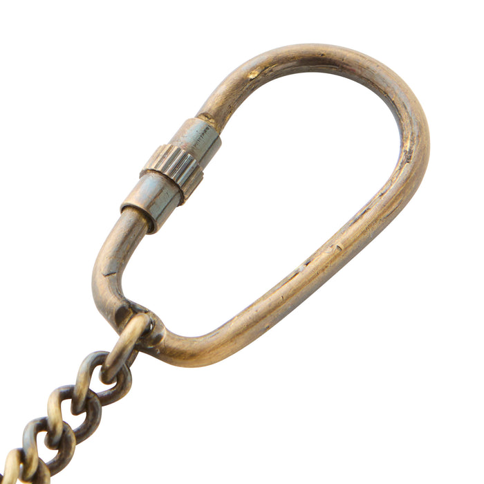 Helm Keyring - Brass