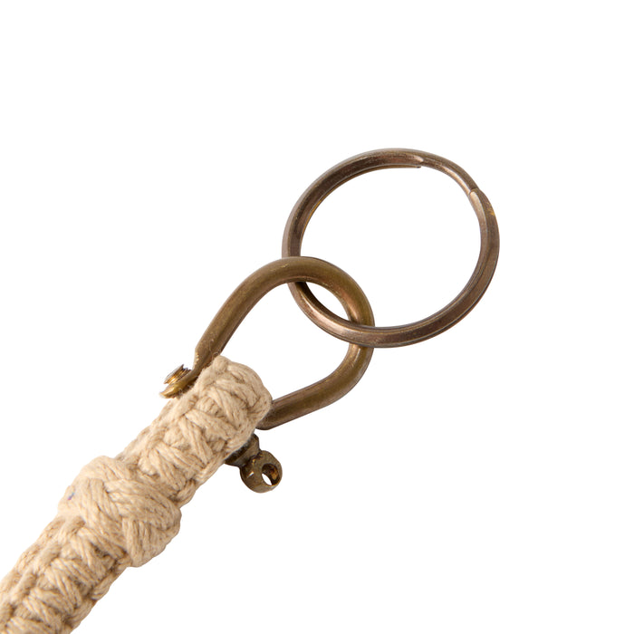 Monkey's Fist Keyring - Brass