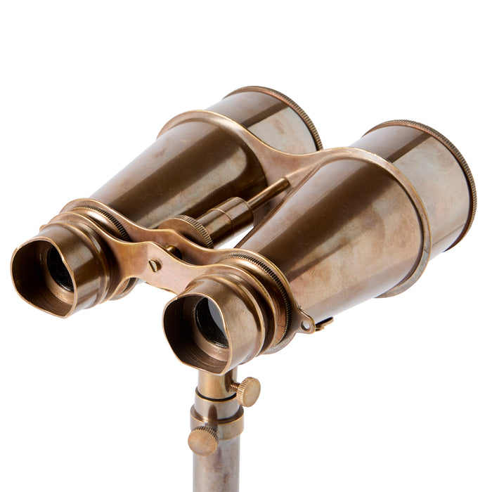 Binoculars on Stand - Brass