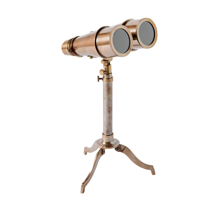 Binoculars on Stand - Brass