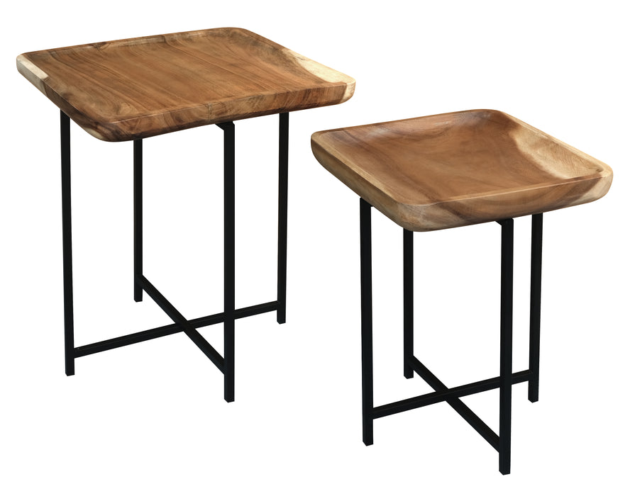 Leon Tray Nesting Table - Set of 2 (Natural)