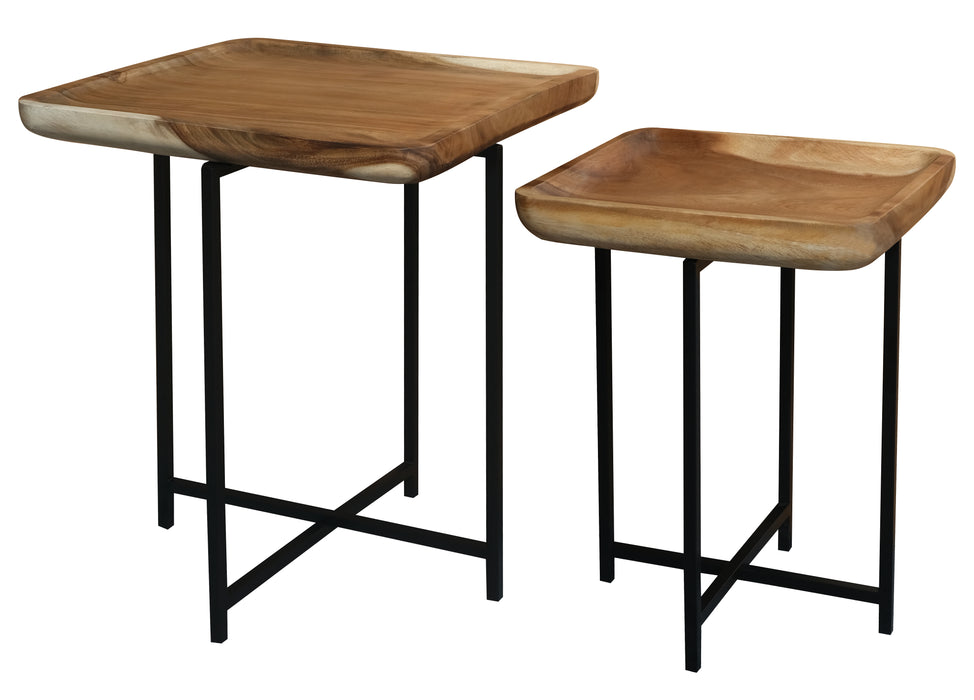 Leon Tray Nesting Table - Set of 2 (Natural)