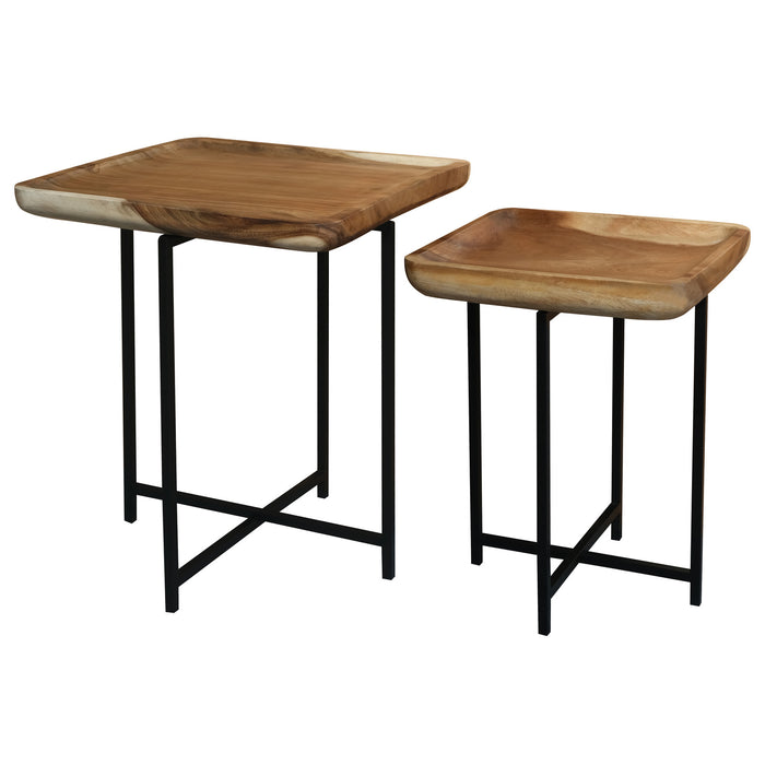Leon Tray Nesting Table - Set of 2 (Natural)