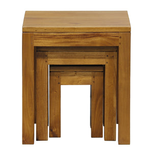 Amsterdam Nesting Table - Set of 3 (Light Pecan)