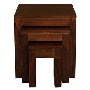 Amsterdam Nesting Table - Set of 3 (Mahogany)