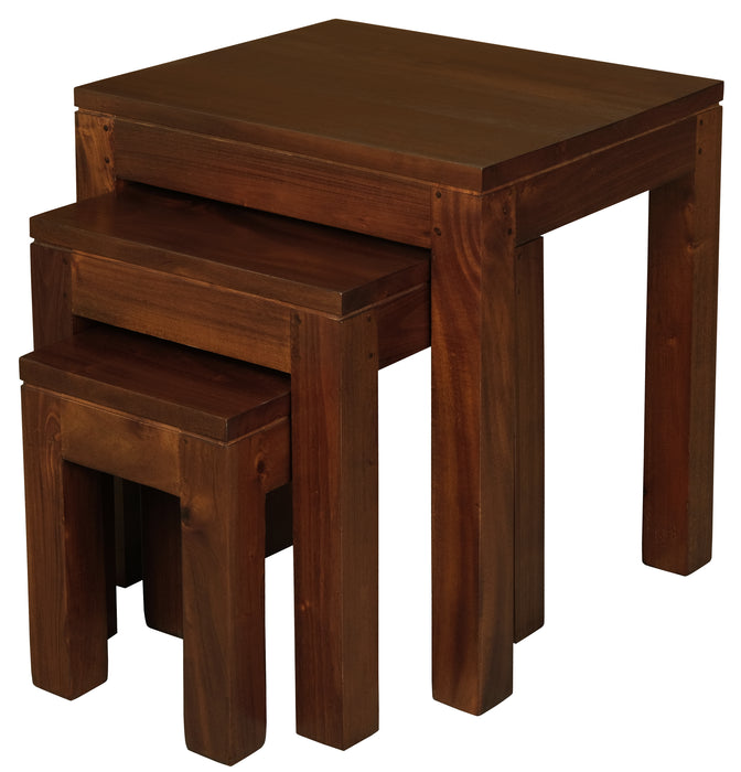 Amsterdam Nesting Table - Set of 3 (Mahogany)