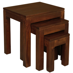 Amsterdam Nesting Table - Set of 3 (Mahogany)