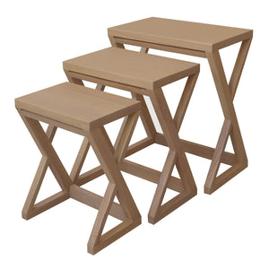 Manhattan Nesting Table - Set of 3 (Natural)