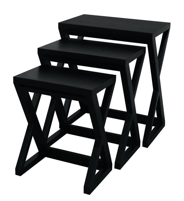 Manhattan Nesting Table - Set of 3 (Black)