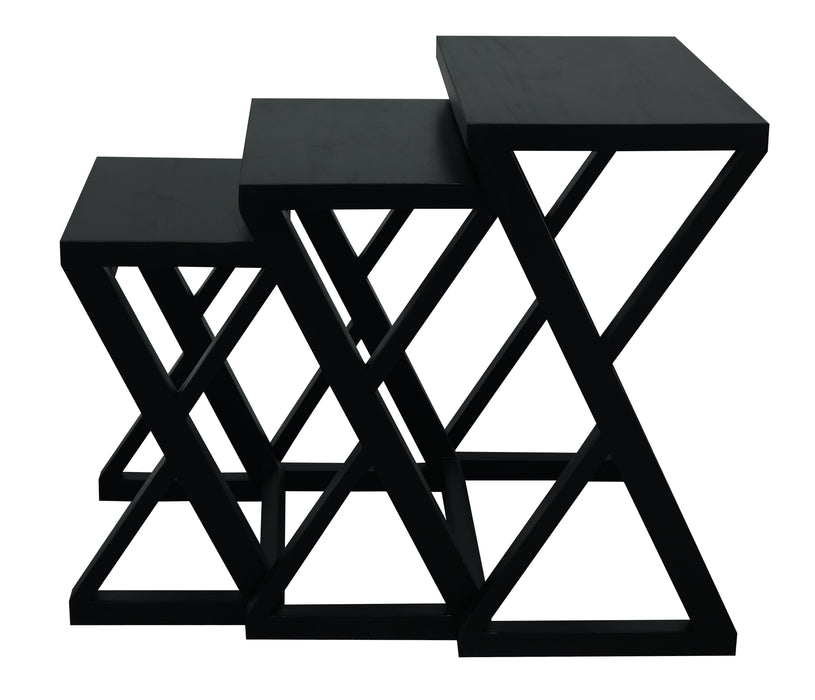 Manhattan Nesting Table - Set of 3 (Black)