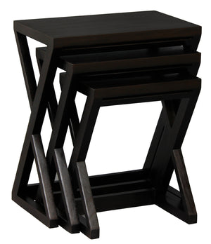 Manhattan Nesting Table - Set of 3 (Chocolate)