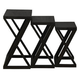 Manhattan Nesting Table - Set of 3 (Chocolate)