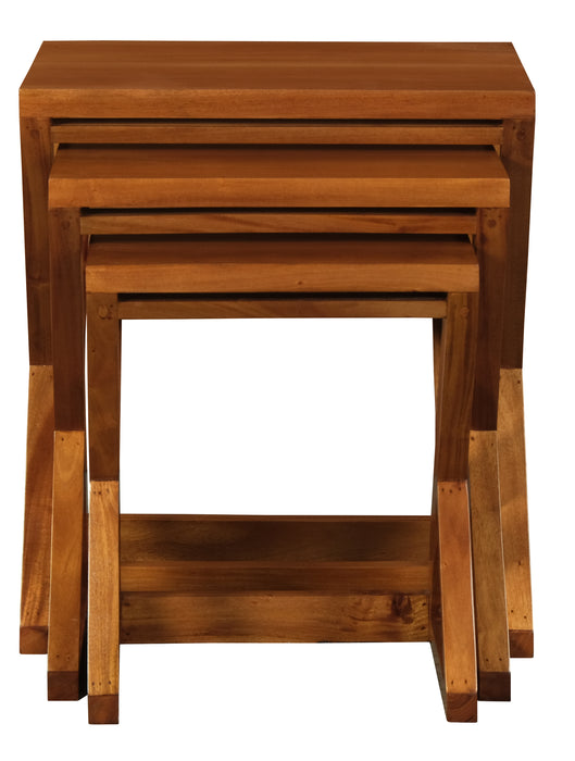 Manhattan Nesting Table - Set of 3 (Light Pecan)