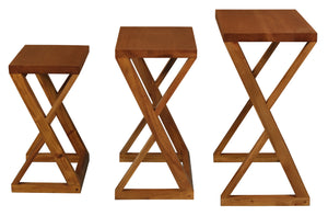 Manhattan Nesting Table - Set of 3 (Light Pecan)