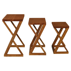 Manhattan Nesting Table - Set of 3 (Light Pecan)