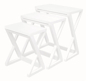 Manhattan Nesting Table - Set of 3 (White)