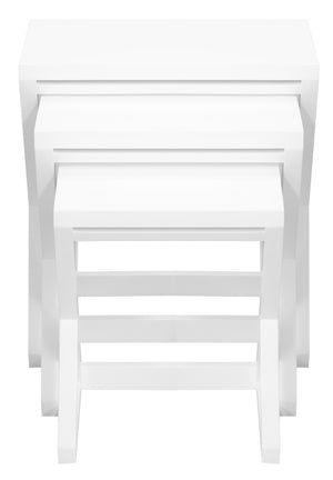 Manhattan Nesting Table - Set of 3 (White)