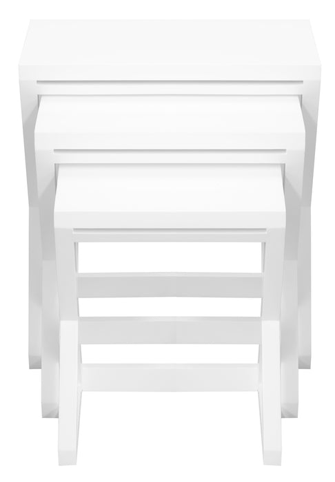 Manhattan Nesting Table - Set of 3 (White)