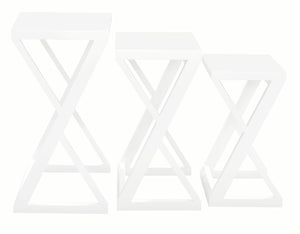 Manhattan Nesting Table - Set of 3 (White)