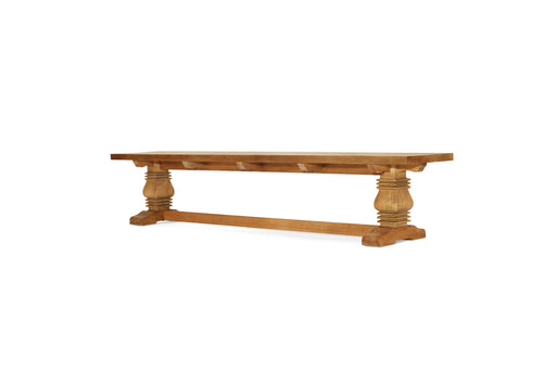 Newport Pedestal Bench Seat - 240cm - Weathered Oak 240cm