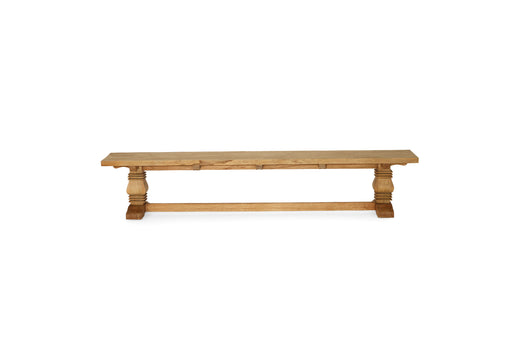 Newport Pedestal Bench Seat - 240cm - Weathered Oak 240cm