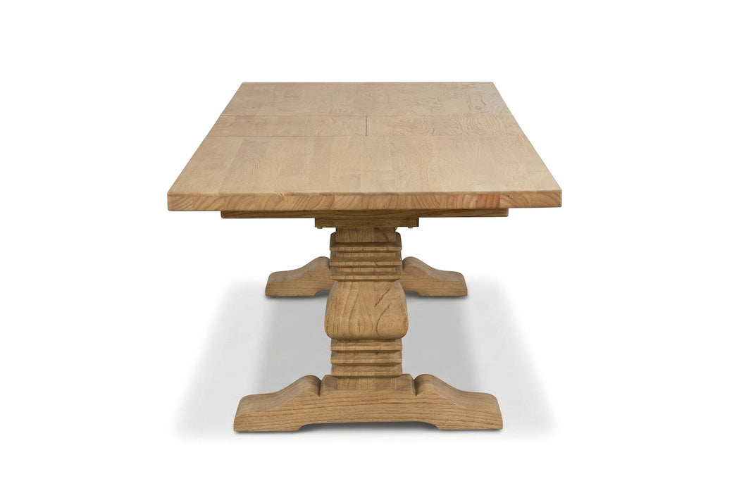 Newport Extension Pedestal Table - 210/310cm - Natural Oak - Dt New Ext Noak 210/310 Plank
