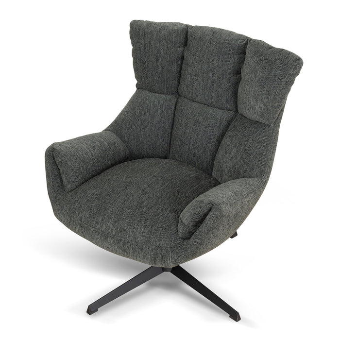 Orion Swivel Armchair - Dark Fern Green